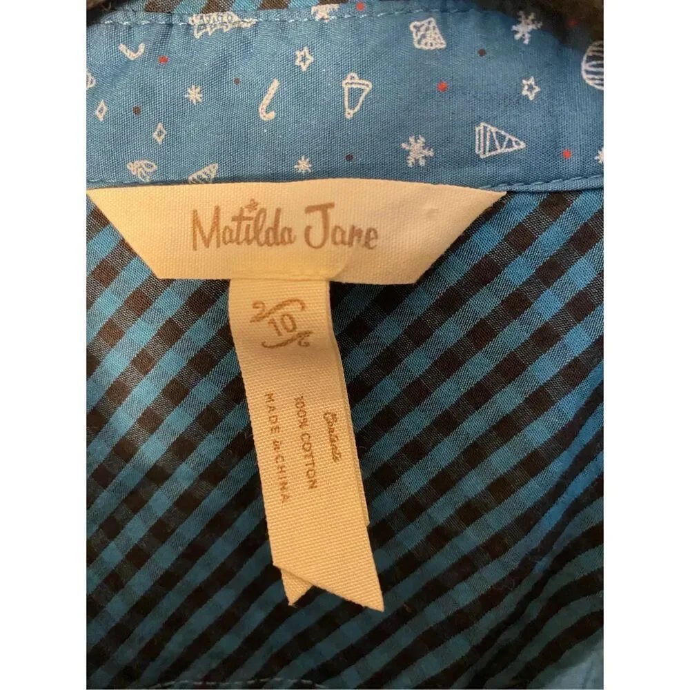 Matilda Jane boys, Jack Frost holiday, long sleeve shirt, 10